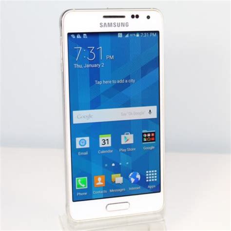 Samsung Galaxy Alpha SM G850A AT T 4G LTE Unlocked Smartphone White