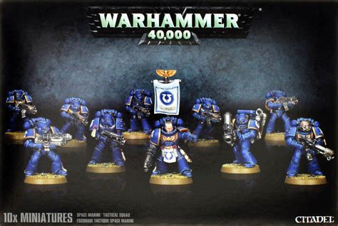 Warhammer 40000 Space Marine Tactical Squad At Mighty Ape Nz