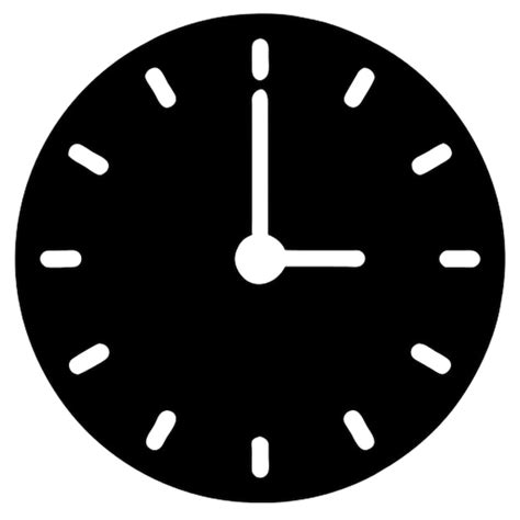 Un Icono De Reloj Sencillo Vector Premium