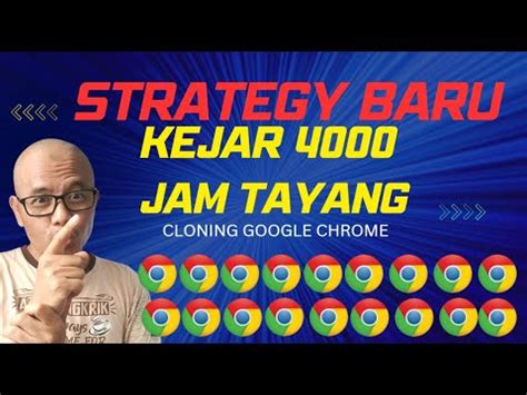 Metode Terbaru Kejar Jam Tayang Youtube Menggunakan Cloning Google