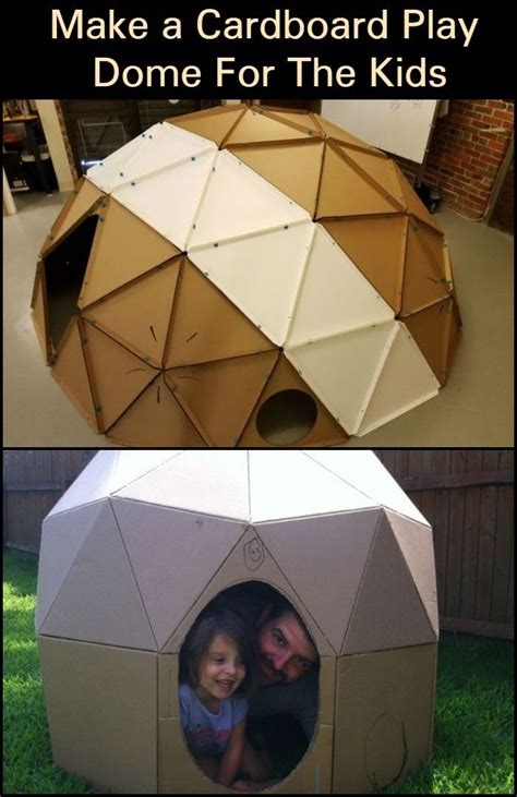 How To Build An Amazing Cardboard Play Dome 10 Steps Craft Projects For