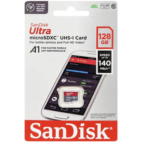 Micro SD Card SanDisk 128GB Ultra Class10 Mobile Phone Card 140MB/s ...