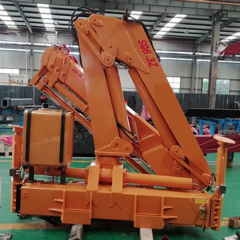 6 3 Ton Hydraulic Truck Mounted Knuckle Boom Folding Arm Lorry Crane