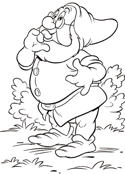 Seven Dwarfs Coloring Pages Free Image Download