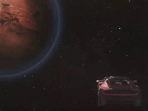 Elon Musks Tesla And Its Starman Driver Just Flew Past Mars For The