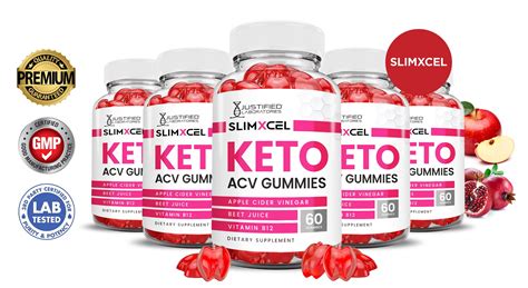 5 Pack Slimxcel Keto Acv Gummies 1000mg Dietary Supplement 300 Gummys