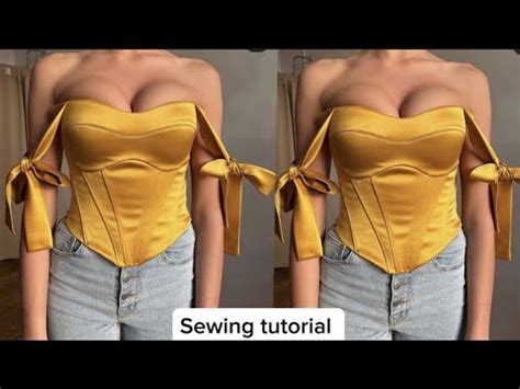 How To Sew This Stylish Top With An Underbust Corset YouTube