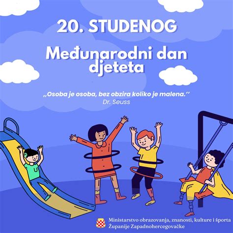 Estitka Povodom Studenog Me Unarodnog Dana Djeteta Ministarstvo