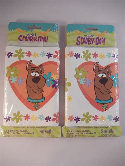 2 Scooby Doo Flower Power Wallpaper Border 5 Yards Hearts Self Stick