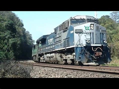 SERRA DE SÃO ROQUE SP CANGUERA LOCOMOTIVA AC44i RUMO C30 VAGÃO