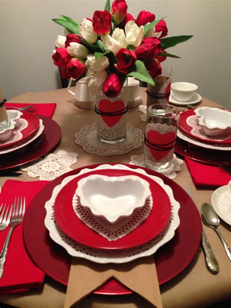 Valentines Day Table Setup Ideas Peacock Alley Valentines Setting And T