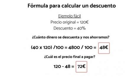 Cómo calcular un descuento de forma muy sencilla