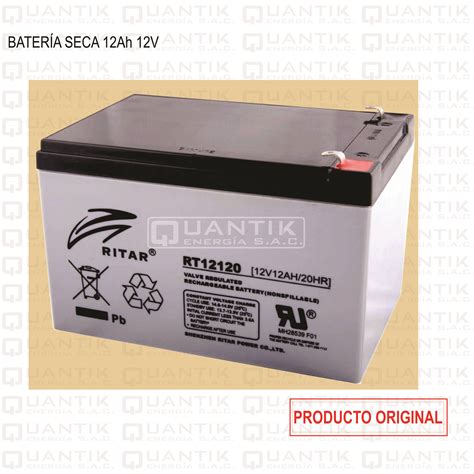 Bateria Seca 12ah 12v Ritar Quantik Energía