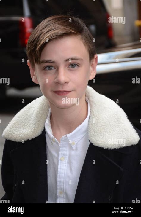 New York Ny Usa 8th Mar 2016 Jaeden Lieberher Out And About For