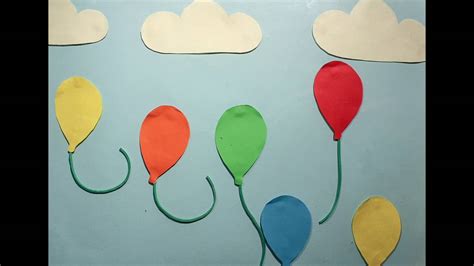 Balloons Cut Paper Stop Motion Animation Youtube