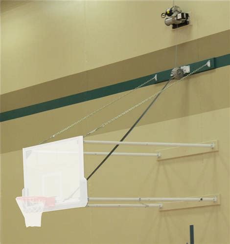 Gared Corner Mount Fold Up Wall Mount Basketball Backstop 4 Pont Side