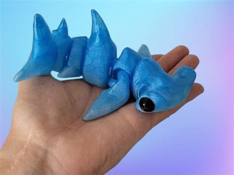 Hammerhead Shark Articulating Flexi By Cinderwing Fidget Toy Desk Toy