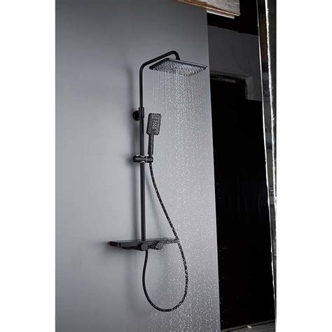 Momali Wall Mounted Black Shower Tap Bathroom Shower Set China Shower