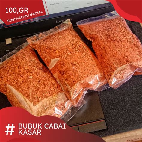 Jual Cabai Bubuk Kasar Pedas 100gr Shopee Indonesia