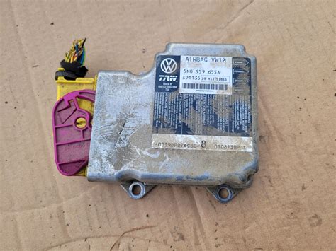 KOMPUTER STEROWNIK MODUŁ SENSOR PODUSZEK AIRBAG PASSAT B6 5N0959655A