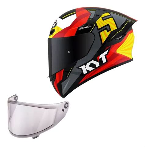 Capacete Kyt Tt Course Jaume Masia Flux Cmr Viseira Fume