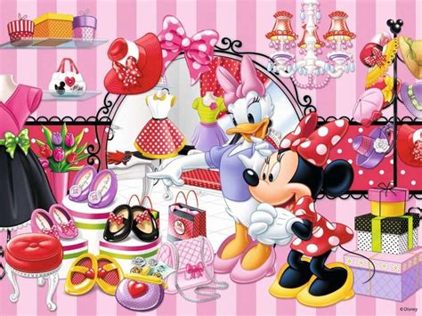 Minnie Fait Du Shopping Avec Une Amie Puzzle En Ligne