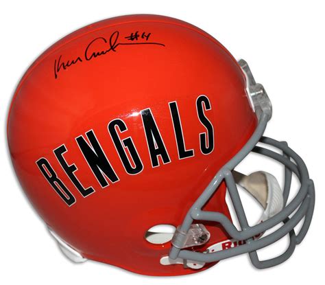 Ken Anderson Autographed Helmet - Full Size Replica