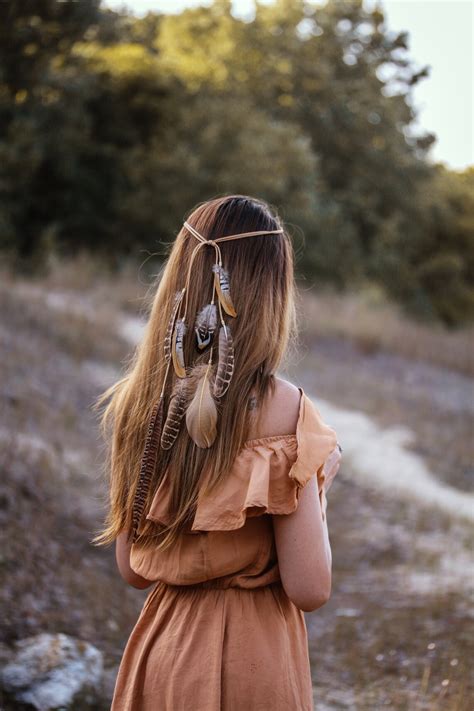 Boho Feather Headband Bohemian Headband Feather Headpiece Etsy