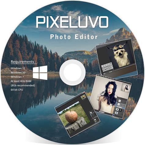 Pixeluvo Photo Editor 2022 Cd Del Software Di Editing Delle Immagini Professionale Compatibile