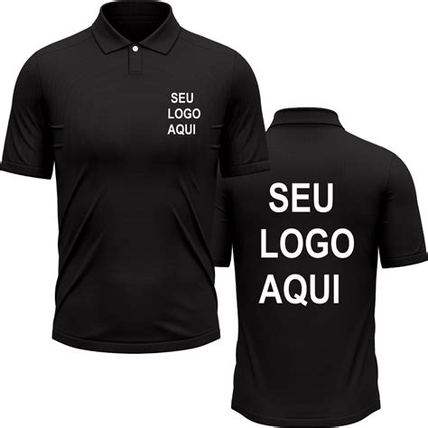 Camiseta Camisa Gola Polo Masculina Personalizada Sua Ideia Aqui Seu