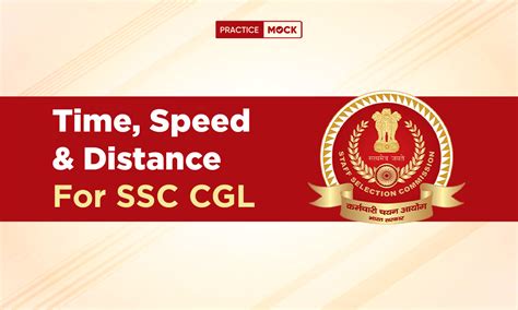 Time Speed Distance For SSC CGL Check All Details