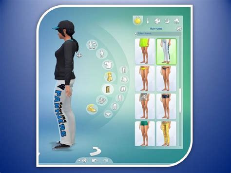 The Sims Resource Slrn Womans Carolina Panthers Yoga Pants