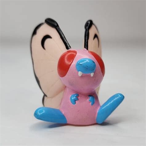 1997 Pokemon 2 Pink Female Butterfree Finger Puppet Figure Gotta Catch