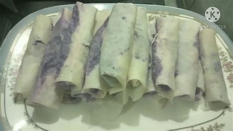 Malagkit Ube Turon With Cheese Ubeturon Lutongbahay Youtube