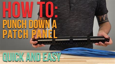 Learn How To Punch Down A Patch Panel With This Great Tutorial How To