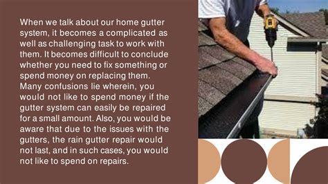 PPT Guidelines For Deciding When To Repair Or Replace Rain Gutters