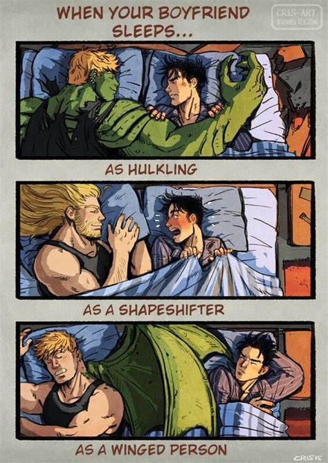 Cris Art Wiccan And Hulkling Bedtime Gay Comics Marvel Dc Comics