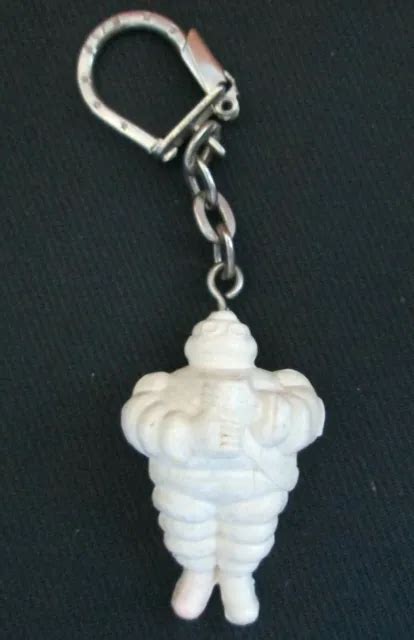 PORTE CLE MICHELIN BIBENDUM Keychain Vieux Ancien Vintage 60 S