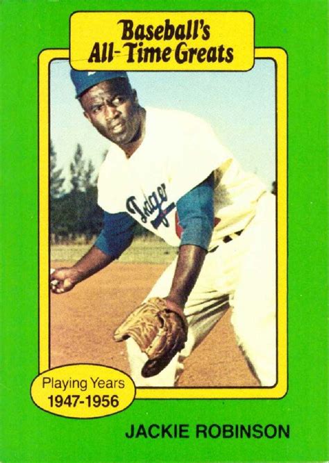 Hygrade Jackie Robinson Card Companies Baseballs Baseball Games