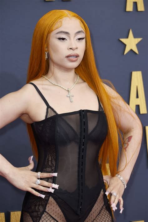 Ice Spice Wears Sheer Corset Dress To 2023 Bet Awards Popsugar Fashion Uk Photo 6