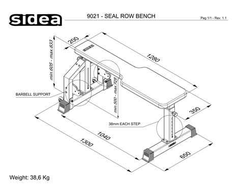 9021 Seal Row Bench Sidea Fitness Company International