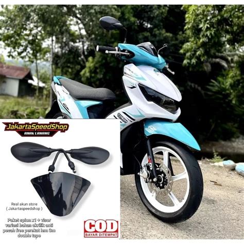 Jual Paket Variasi Kaca Spion X Plus Visor Variasi Pnp Yamaha Mio Soul