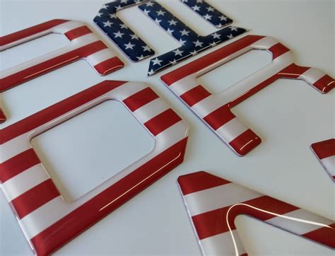 Us Flags Carbons More Colors D Domed Raised Coated Front Grille