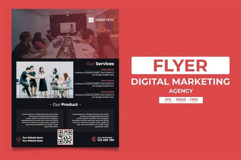 Moderne Flyer Vorlage F R Eine Agentur F R Digitales Marketing