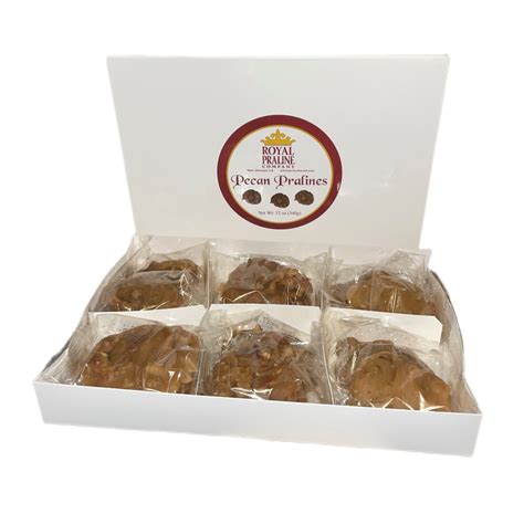 Rpc Pecan Pralines Box Of 12 Royal Praline Company