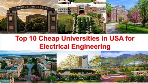 Top 10 CHEAP UNIVERSITIES IN USA FOR ELECTRICAL ENGINEERING New Ranking