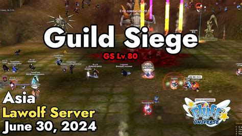 Guild Siege Lv Lawolf Server June Flyff Universe Youtube