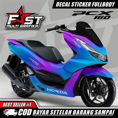 Jual Stiker Pcx Fullbody Bunglon Striping Sticker Honda Pcx