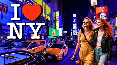 4k New York At Night 🗽 Manhattan Walking Tour Youtube