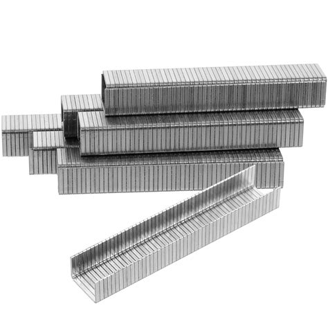 Pneumatic Staples For Home Use 1000pcs Silver Carbon Steel Narrow Crown